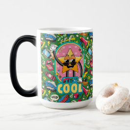 Taza Mágica Retro Pop Art "Stay Cool" Morph Mug