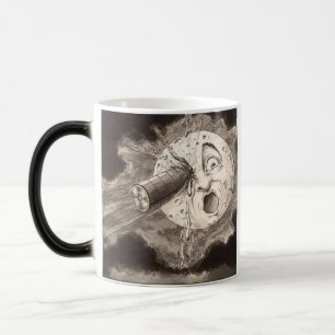 Taza Mágica Retro Vintage "Un Viaje A La Luna"