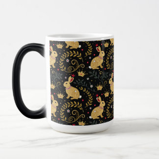 Taza Mágica Rey y Reina de Corazones Conejos