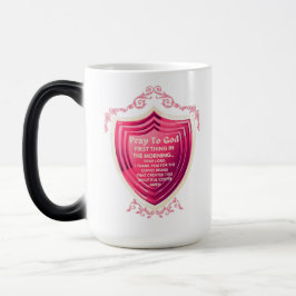 Taza Mágica Reza A Dios Candy Apple Diseño Rosa Morph Mug