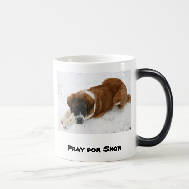 Taza Mágica Rezar por la nieve Mug (Derecha)
