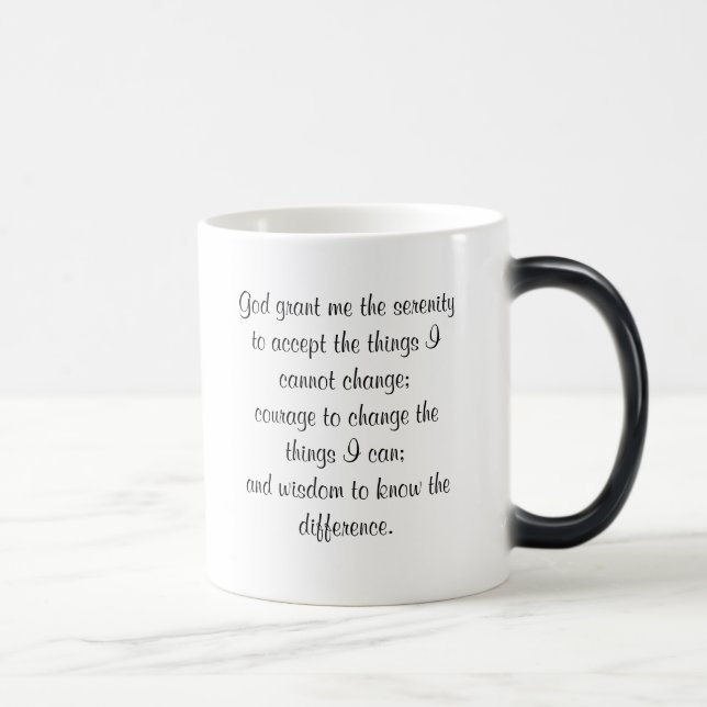 Taza Mágica Rezo de la serenidad (Derecha)