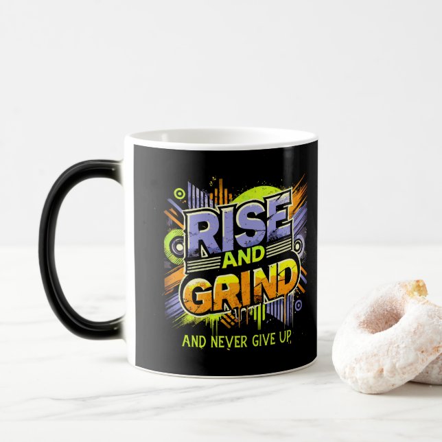 Taza Mágica Rise and Grind Mug (Con donut)