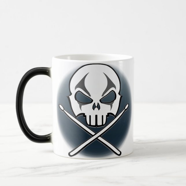 Taza Mágica Rock & Roll Mug Cup Pesados Cups Metalizado de tam (Izquierda)