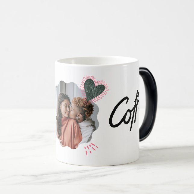 Taza Mágica Romantic Couple Photo Mug (Anverso derecho)