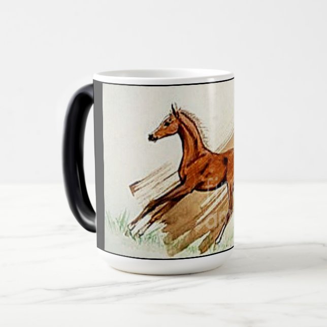 Taza Mágica Ron Hevener Spring Foal  (Anverso izquierdo)