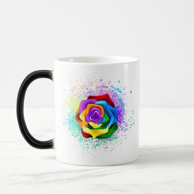 Taza Mágica Rosa arcoiris colorido (Izquierda)