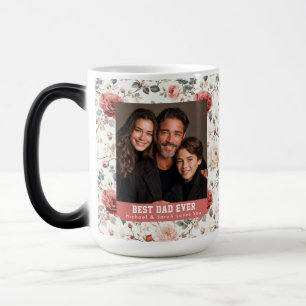 Taza Mágica Rosa Botánica Padrastro Foto Elegante