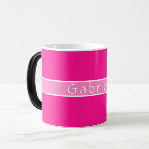 Taza Mágica Rosa caliente simple y personalizado