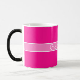 Taza Mágica Rosa caliente simple y personalizado