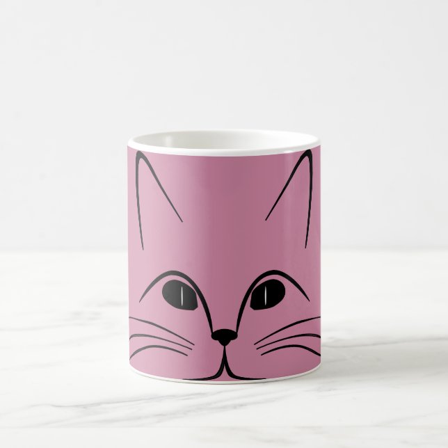 Taza Mágica Rosa de la nariz del gatito (Centro)