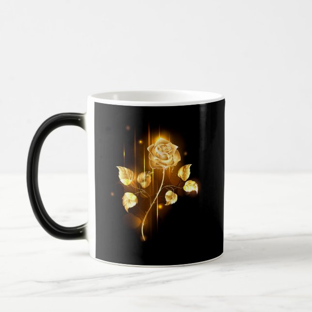 Taza Mágica Rosa de oro (rosa de oro) (Izquierda)