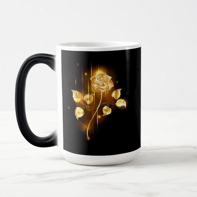 Taza Mágica Rosa de oro (rosa de oro) (Izquierda)