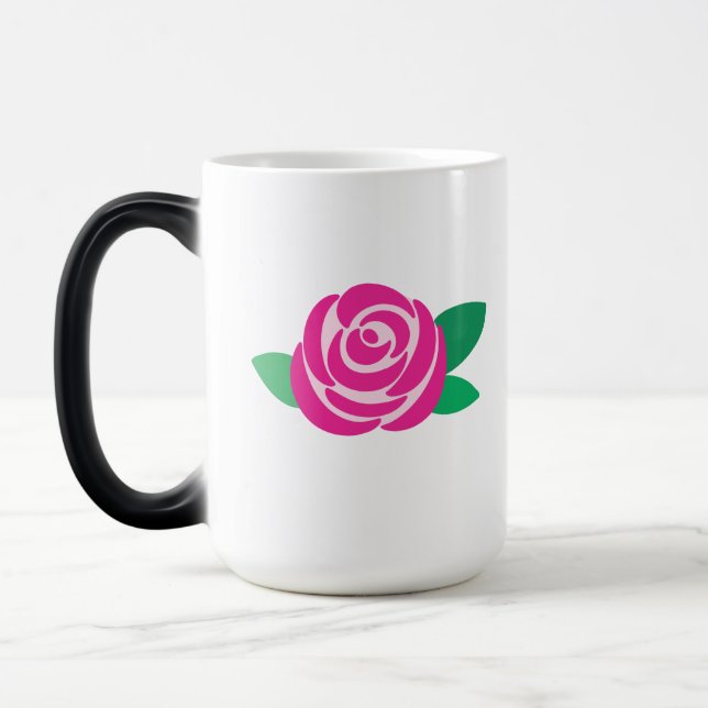 Taza Mágica Rosa Motif Mug (Izquierda)