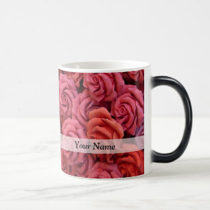 Taza Mágica Rosas florales rosas