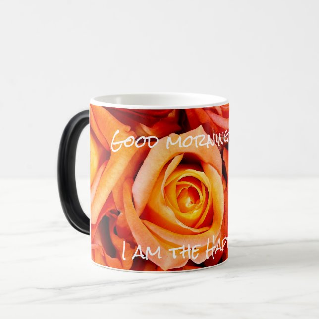 Taza Mágica Rosas naranjas Bouquet Mug (Anverso izquierdo)