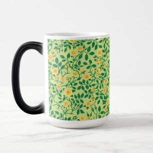 Taza Mágica Rosas silvestres en amarillo y verde