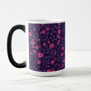 Taza Mágica Rosas silvestres en rosa y morado