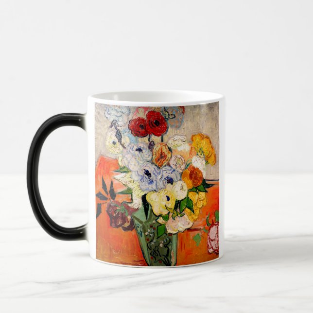 Taza Mágica Rosas Van Gogh y Anemones (Izquierda)