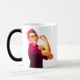 Taza Mágica Rosie el remachador - rosa del cáncer