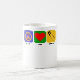 Taza Mágica Rowing del amor de la paz