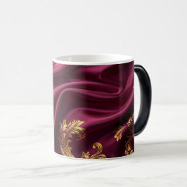 Taza Mágica Royal Burgundy & Gold Majestic Filigree mug