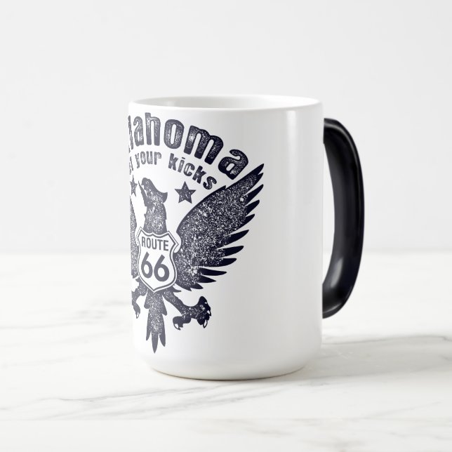 Taza Mágica Ruta 66 de Oklahoma, consigue tus patadas (Anverso derecho)