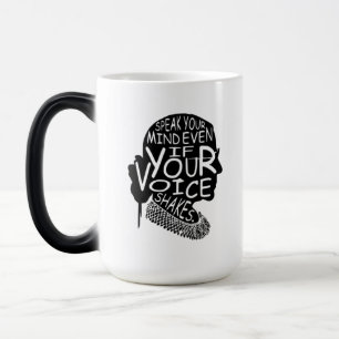Taza Mágica Ruth Bader Habla Tu Mente Incluso Si Tu Voz Agita