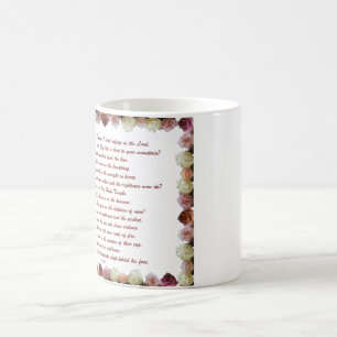 Taza Mágica Salmo 11, Escritura, Verso de la Biblia,