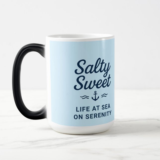 Taza Mágica Salty Sweet Life at Sea Mug (Izquierda)