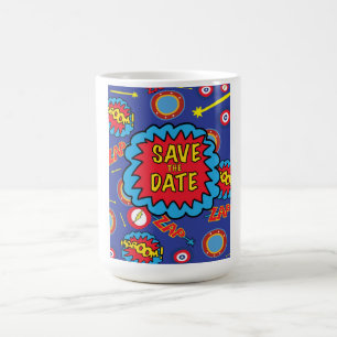Taza Mágica Salvar la Fecha Héroes del Cómic