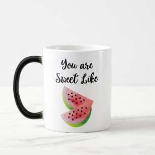 Taza Mágica Sandía Fruta Café Té cita