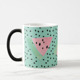 Taza Mágica Sandía Fruta Rosa Café Té