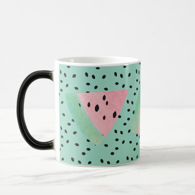 Taza Mágica Sandía Fruta Rosa Café Té (Izquierda)