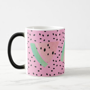 Taza Mágica Sandía Fruta Rosa Café Té