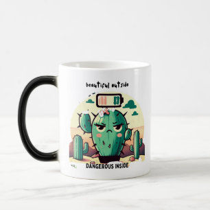 Taza Mágica Sarcastic Cactus with Low Battery