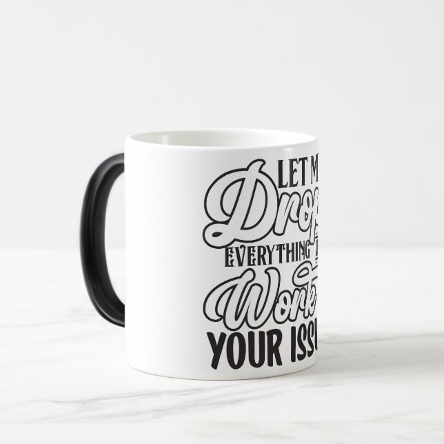 Taza Mágica Sarcastic Coffee Quotes (Anverso izquierdo)