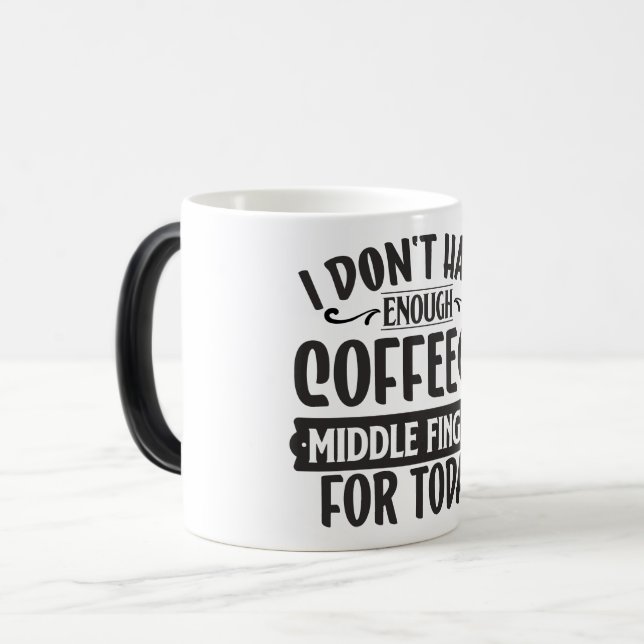 Taza Mágica Sarcastic Coffee Quotes (Anverso izquierdo)