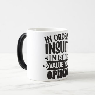 Taza Mágica Sarcastic Coffee Quotes