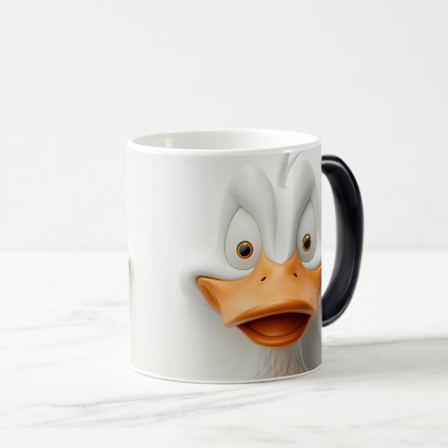 Taza Mágica Sarcastic Duck Face 3D (Anverso derecho)