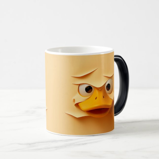 Taza Mágica Sarcastic Duck Face 3D (Anverso derecho)
