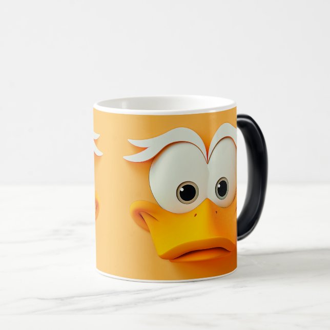 Taza Mágica Sarcastic Duck Face 3D (Anverso derecho)