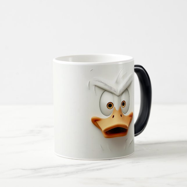 Taza Mágica Sarcastic Duck Face 3D (Anverso derecho)