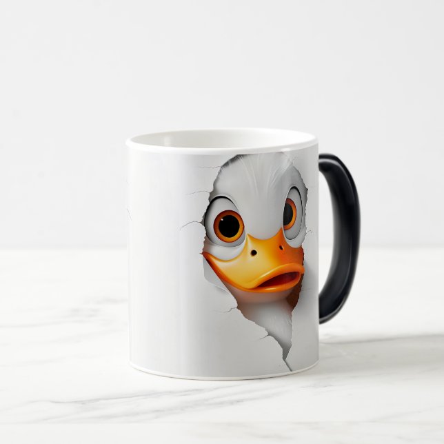 Taza Mágica Sarcastic Duck Face 3D (Anverso derecho)