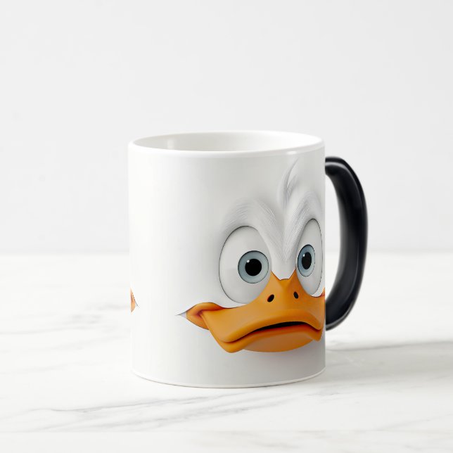 Taza Mágica Sarcastic Duck Face 3D (Anverso derecho)
