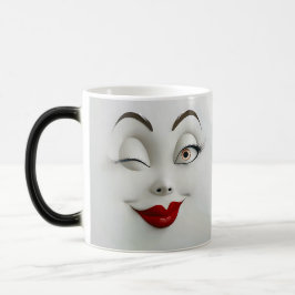 Taza Mágica Sarcastic Women Face with Red Lips