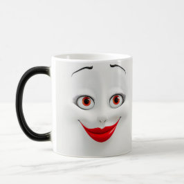 Taza Mágica Sarcastic Women Face with Red Lips