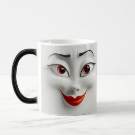 Taza Mágica Sarcastic Women Face with Red Lips