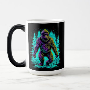 Taza Mágica Sasquatch Gran pie en Verde azulado y negro