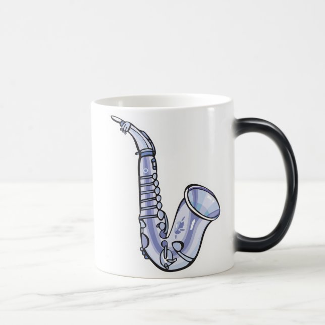Taza Mágica saxafón plateado, saxafón plateado (Derecha)